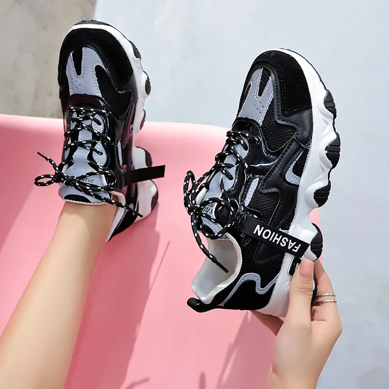 

2022 New Mesh Platform Summer Autumn Sports Women Shoes Sneakers Walking Running Luxury Brand Travel Breathable Ladies Zapatos