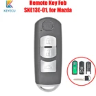 KEYECU SKE13E-01 Замена дистанционного авто брелок 3 кнопки FSK 433 МГц с ID49 чип для Mazda 6 SKE13E01