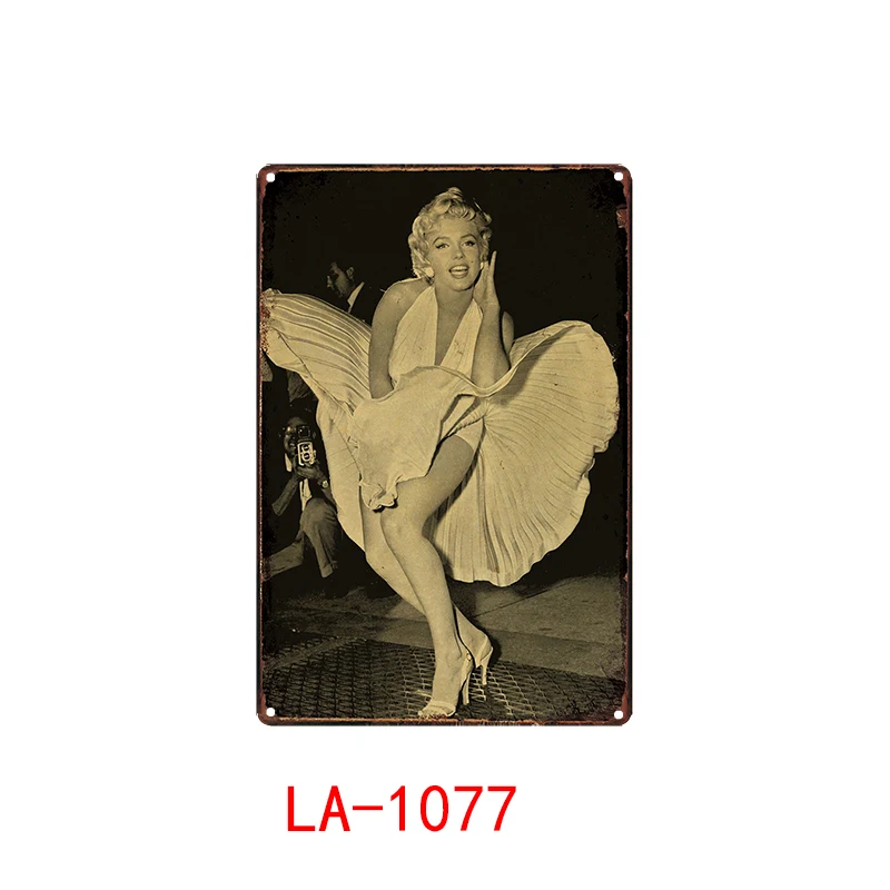 

Monroe Sign Logo Plaque Vintage Metal Painting Wall Sticker Iron Sign Board Decorative Plates Poster