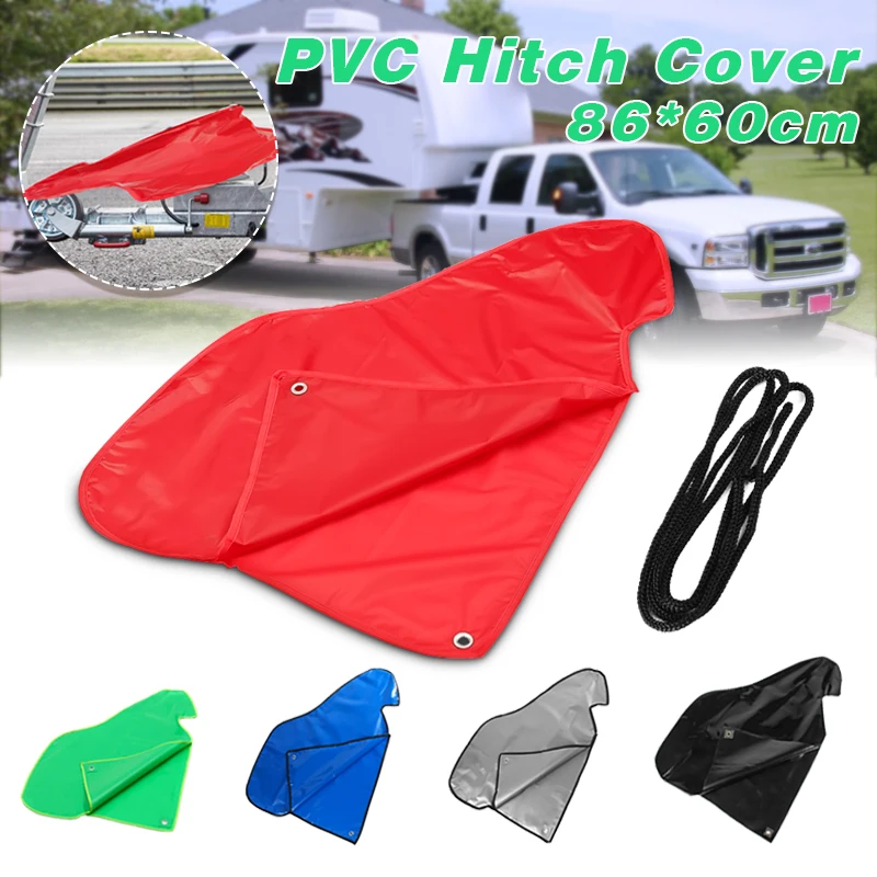 

Red Black Blue Grey Universal Caravan Hitch Cover Waterproof Dustproof Trailer Tow Ball Coupling Lock Cover For RV Motorhome