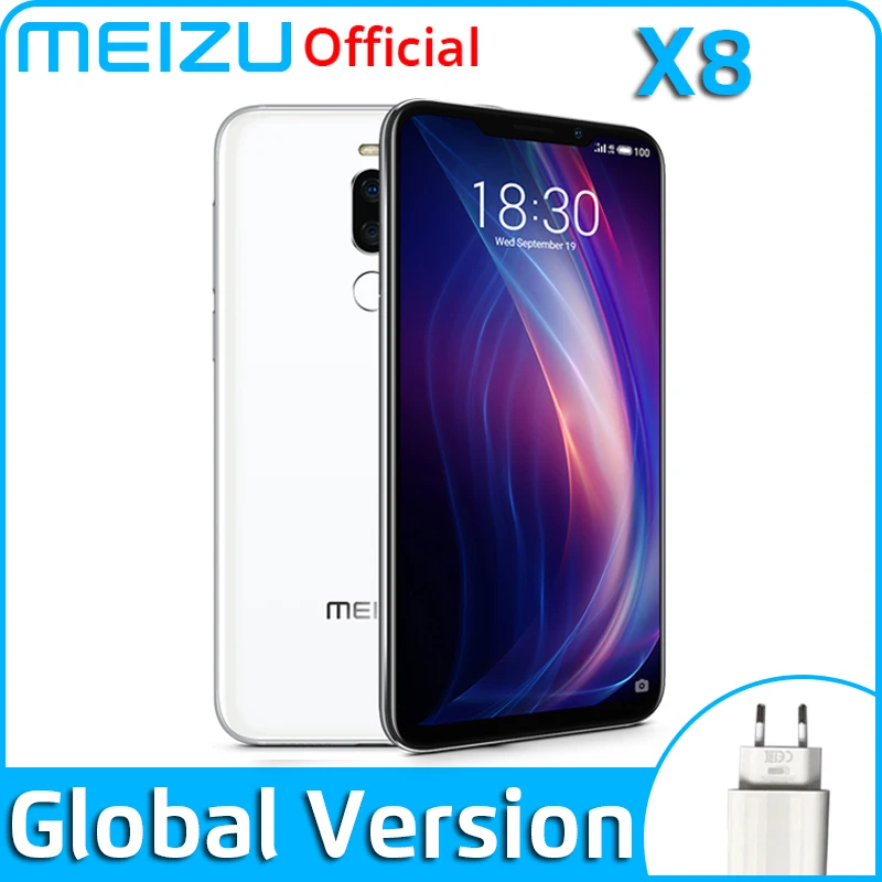 Meizu X8, 4 ГБ, 64 ГБ, 6 ГБ, 128 ГБ, глобальная версия, мобильный телефон Snapdragon 710, четыре ядра, телефон на Android, двойная задняя камера, распознавание лица