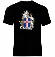 coat of arms of the iceland icelandic arms flag t shirt cotton o neck short sleeve t shirt new size s 3xl