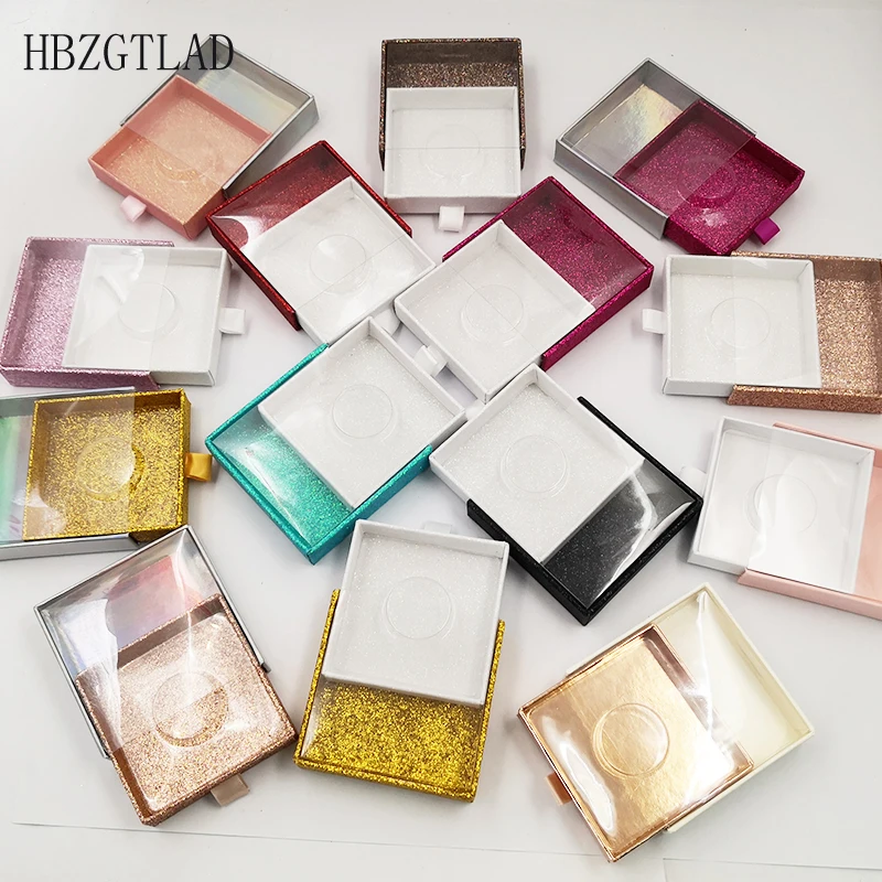 Новая пустая упаковка для ресниц голографический дизайн 10 мм 25 полосы 3D норковые