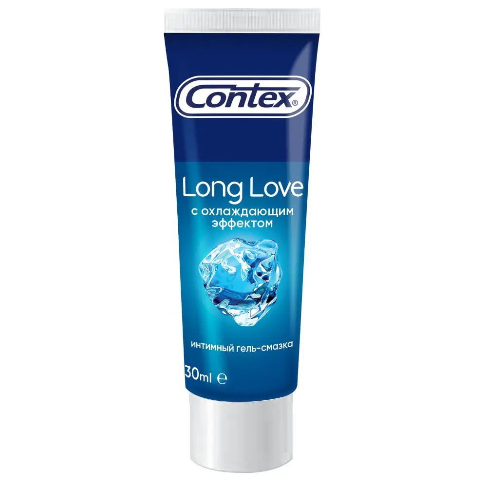 Интим гель смазка CONTEX Long Love (с охлаждающим эффектом) 30мл|Презервативы| |