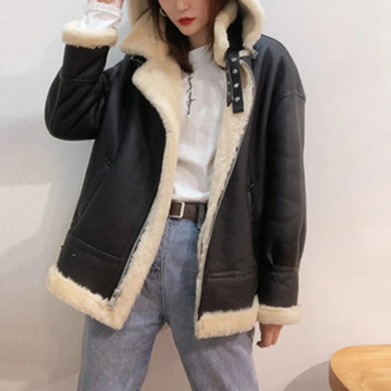 Натуральная кожа 2020 Весенняя новинка мех ягненка с капюшоном меховое пальто для