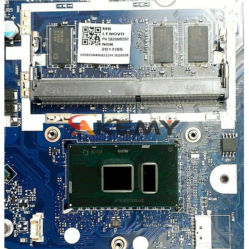 NM B243 Laptop motherboard for Lenovo Ideapad 320 17IKB original mainboard 4GB RAM I5 7200U GT940MX/920MX|Материнские платы| |
