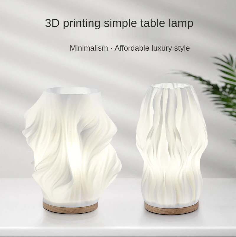 

Net red Nordic table lamp bedroom bedside decoration 3D printing creative desk lamp birthday gift night light ornaments