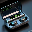 TWS-наушники F9 с поддержкой bluetooth 5,0, 2200, зарядным футляром, беспроводные наушники Hi-Fi, спортивные водонепроницаемые наушники-вкладыши, гарнитура с микрофоном