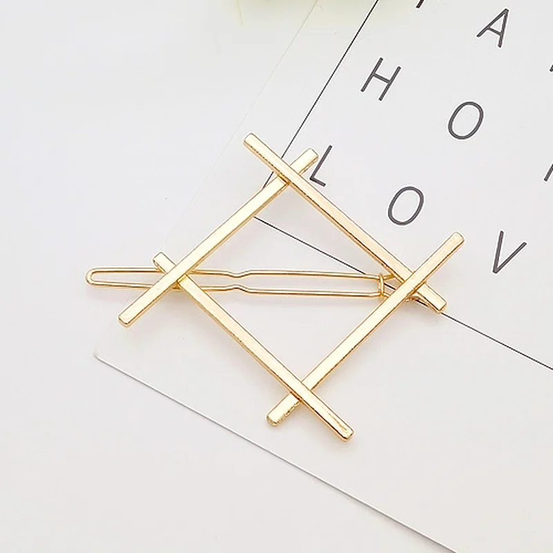 1 шт. Модные женские заколки для волос девочек милые геометрические нежные