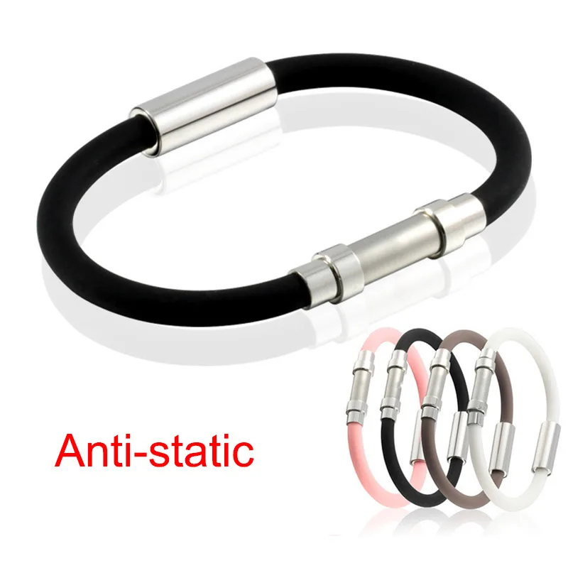 Антистатический браслет с отрицательными ионами силикагелевые спортивные