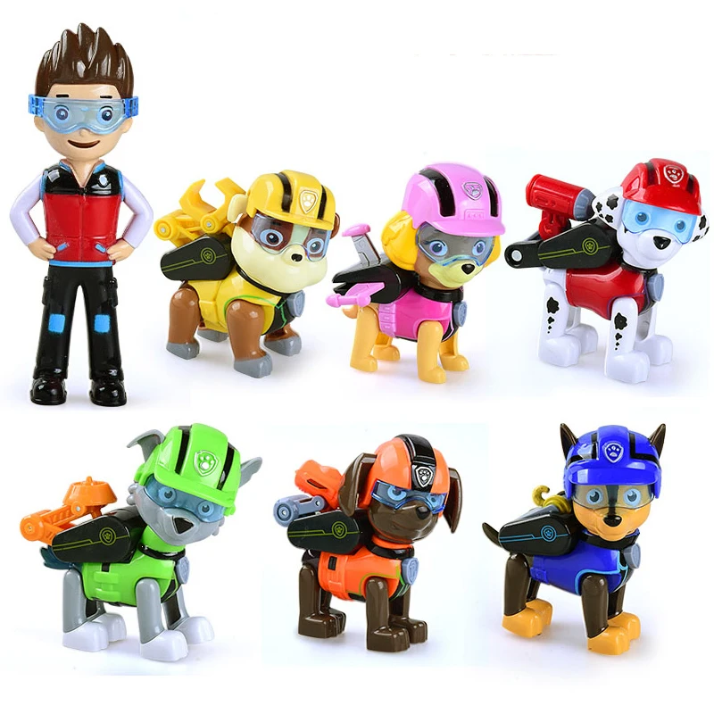 Paw Patrol Игрушка Щенок Эверест трекер погоня Marshall собака патруль игрушка милый мультфильм фигурка игрушка детский подарок на день рождения