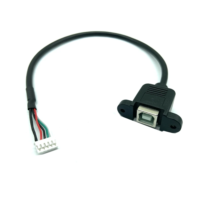 5 шт. 30 см USB 2.0 Тип B розетка для принтера Панельное крепление шага 2 0 мм 5pin корпус PCB