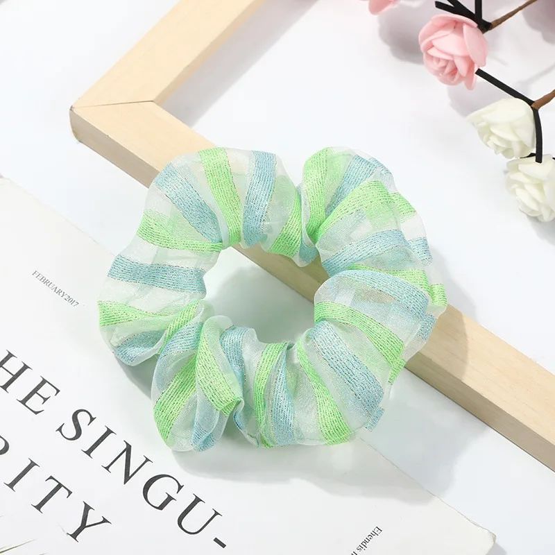 1 шт. разноцветные радужные резинки для волос эластичные радужная резинка