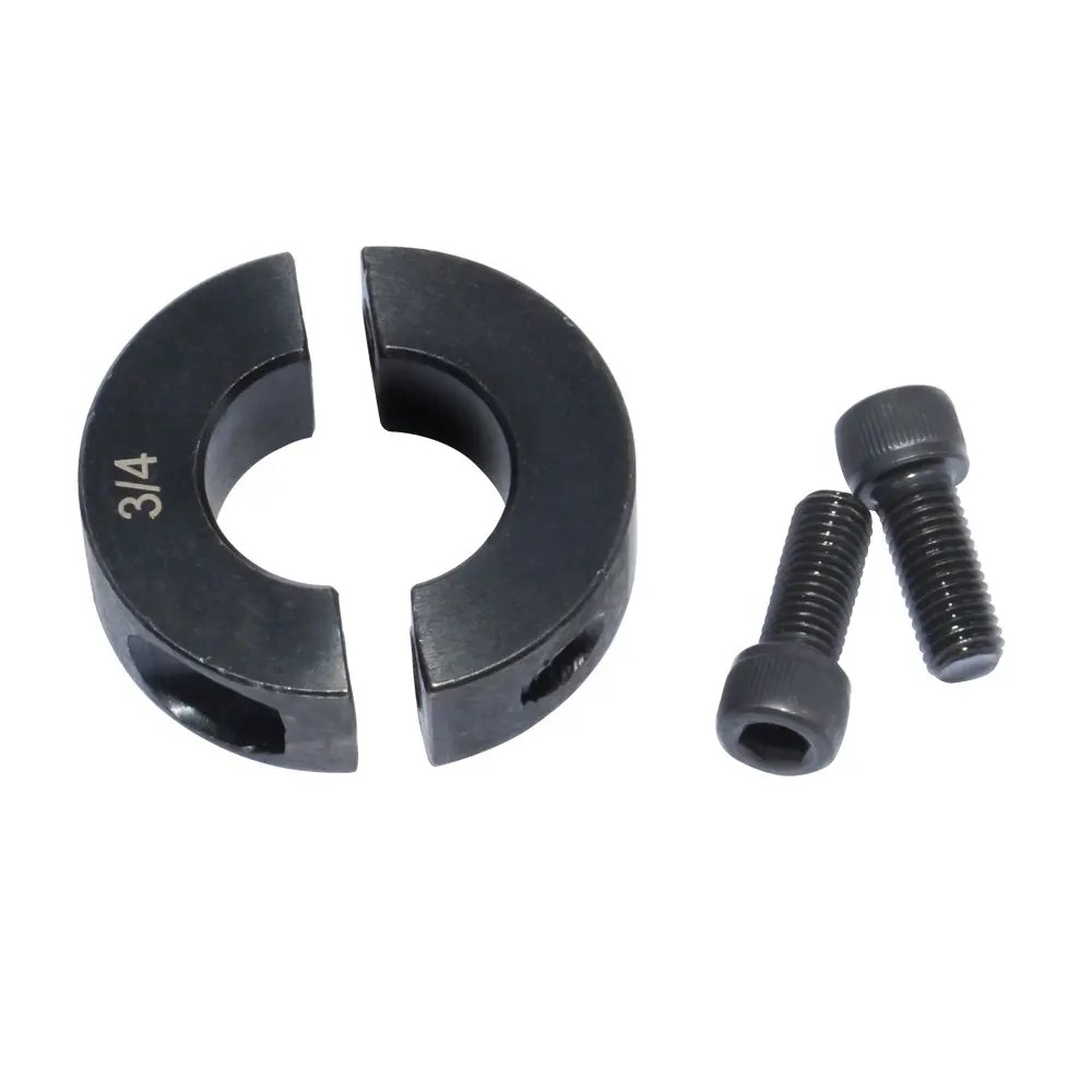 4Pcs Double Split Setscrew Shaft Collars Bore 1/4 3/8 1/2 5/8 3/4 7/8 1 Inches Oxide Set Screw Style |