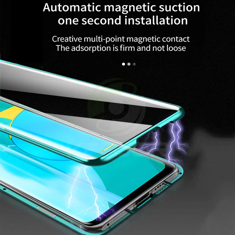 Двухсторонний чехол из закаленного стекла для Huawei Honor 9A 9 A металлический с
