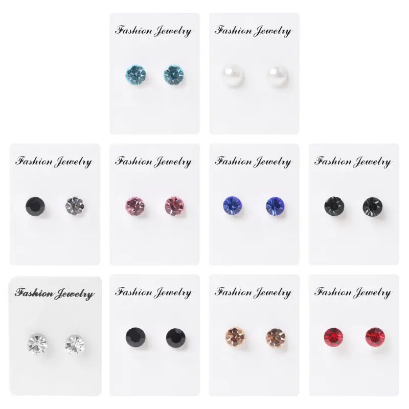 

N58F 1 Pair Weight Loss Earrings Healthy Stimulating Acupoints Stud Magnetic Therapy
