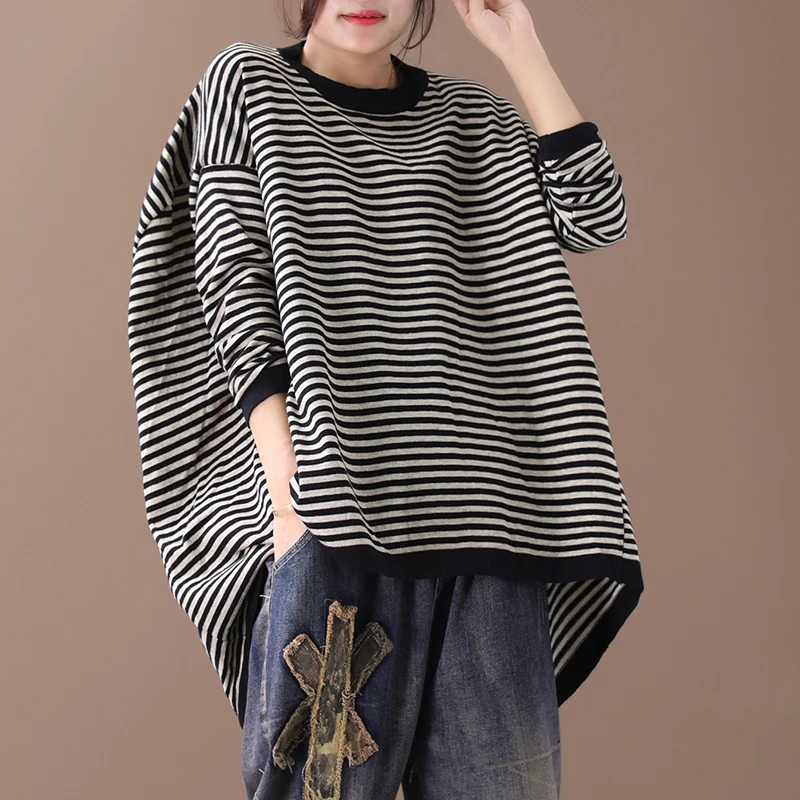 Женский новый осенне весенний свободный свитер в Корейском стиле с необычными
