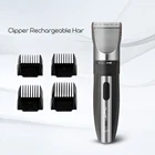 CkeyiN Профессиональный цифровой триммер для волос перезаряжаемая электрическая машинка для стрижки волос для мужчин бритва для стрижки волос Машинка для укладки 50