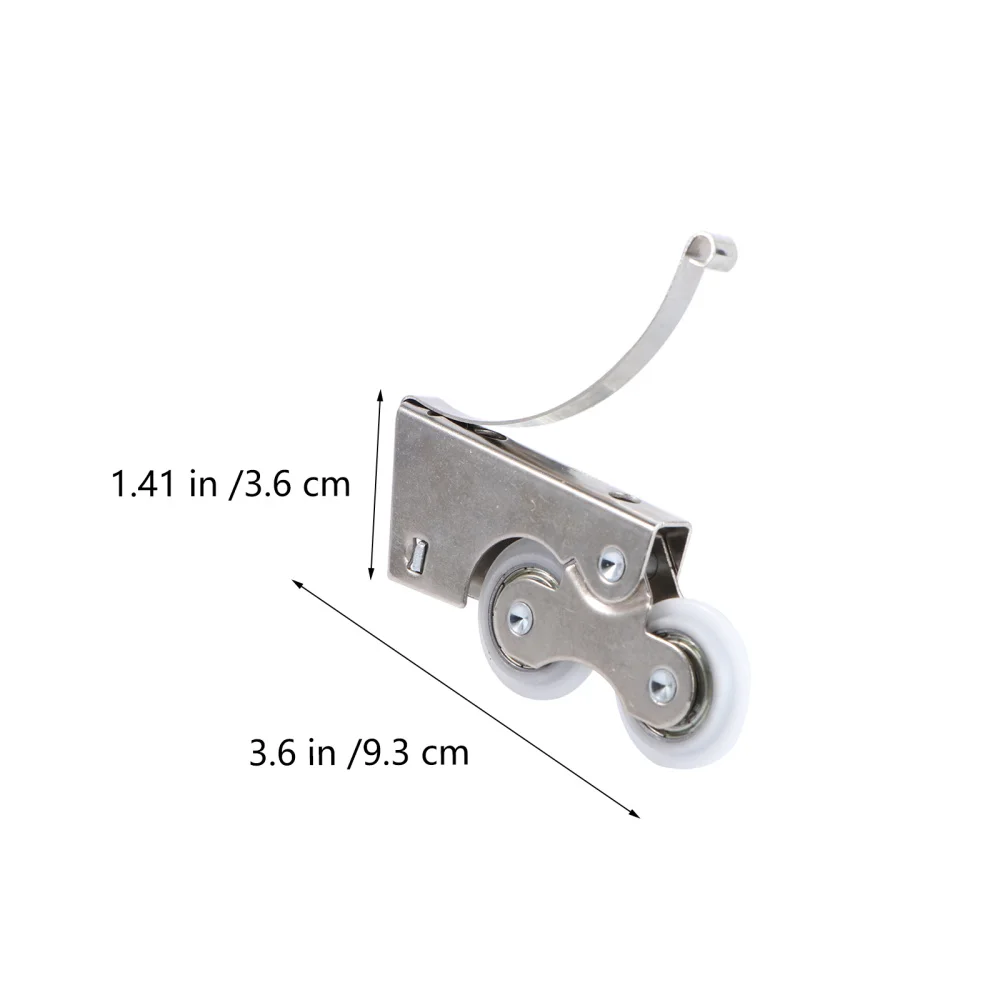 

2PCS Double Wheel Door Runners Rollers Replacement Window Door Wheels Sliding Enclosure Wheels Pulleys for Home Wardrobe