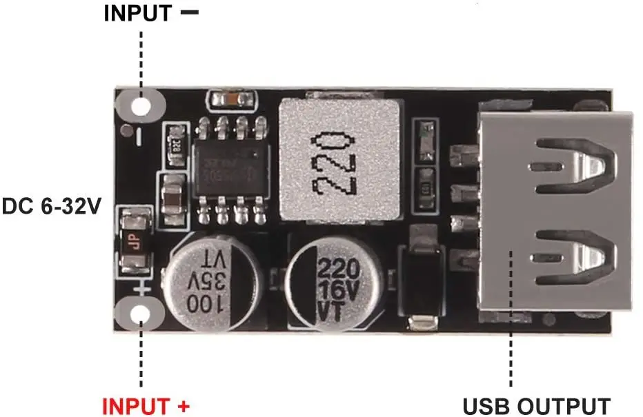 Понижающий преобразователь DC-DC понижающий модуль с 6 В-32 В до 3 В-12 в регулируемый