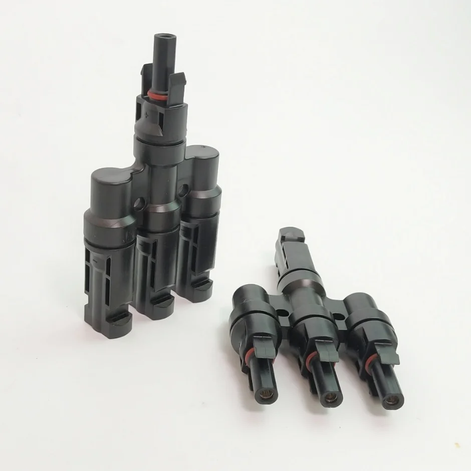 10 pairs / lot Multi T type 3 branch Connector for solar panel parallel Male &amp Female connectors | Обустройство дома