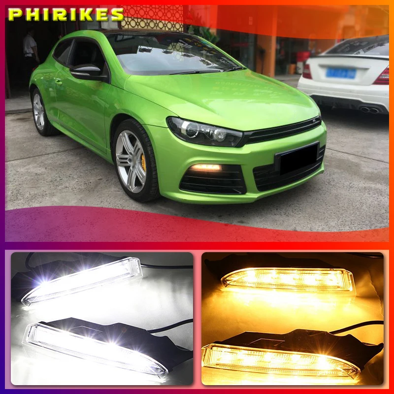 Дневные ходовые огни 2 шт. 12 В для Volkswagen agenvw Scirocco R 2010 2011 2012 2013 2014
