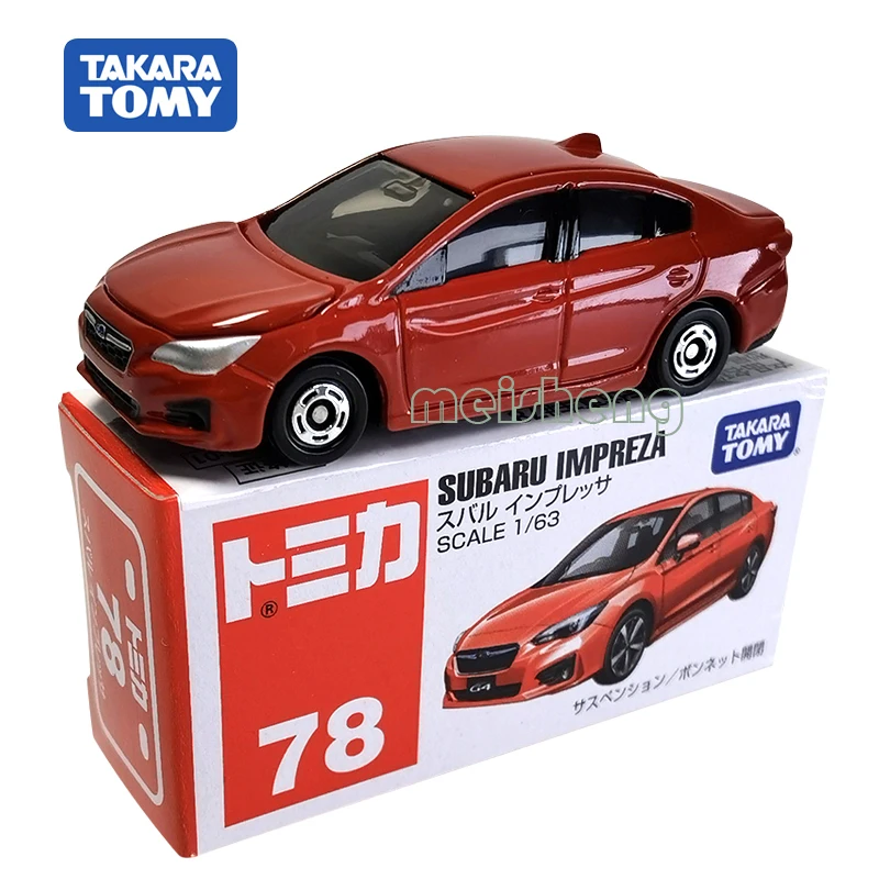 

TAKARA TOMY TOMICA масштаб 1/63 Subaru Impreza 78 литой металлический автомобиль Модель автомобиля игрушки подарки коллекционные украшения