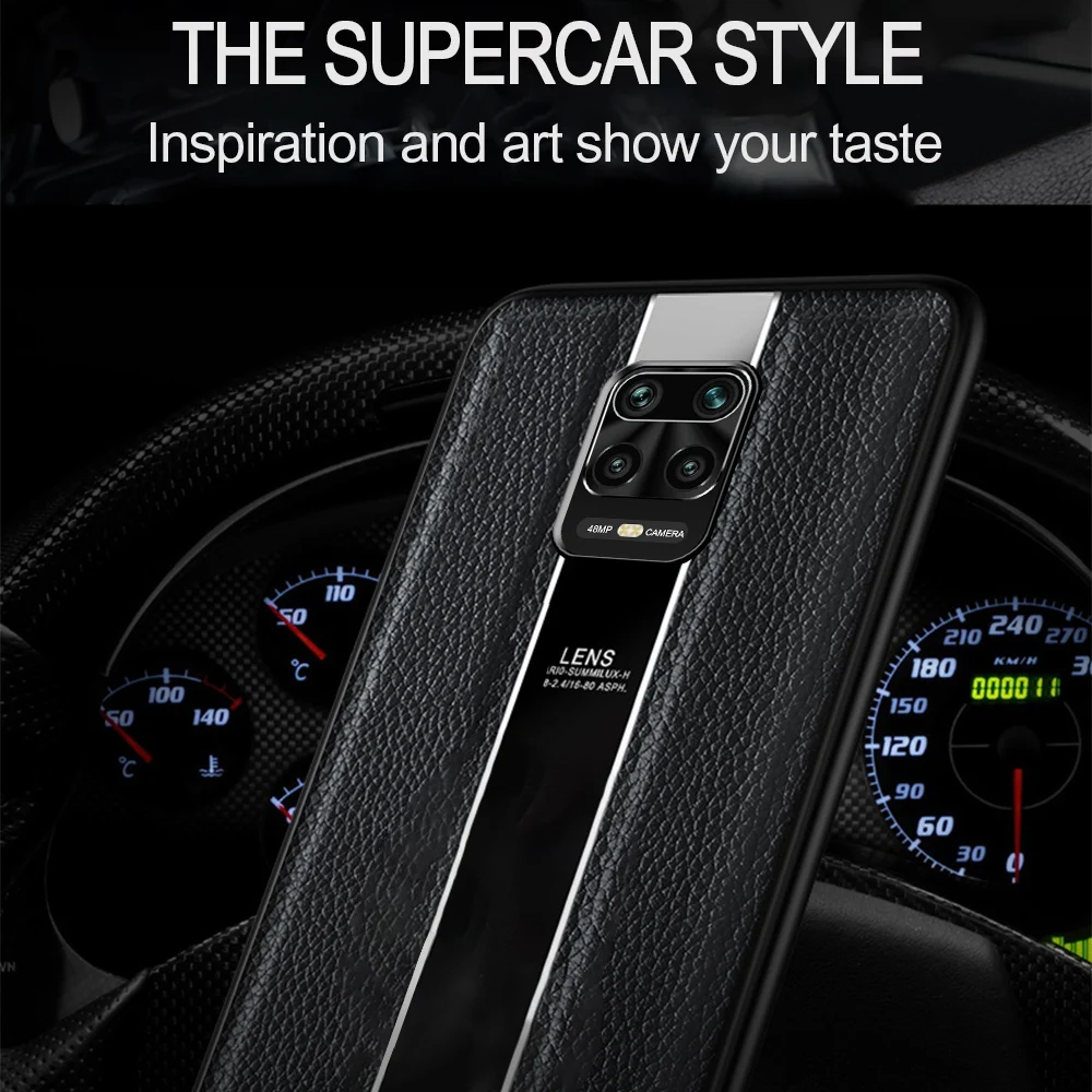 

For Redmi Note 9S 9 Pro Max Case Original Genuine Leather Shockproof Back Cover For Xiaomi mi 10 Pro Case Full Protection Case