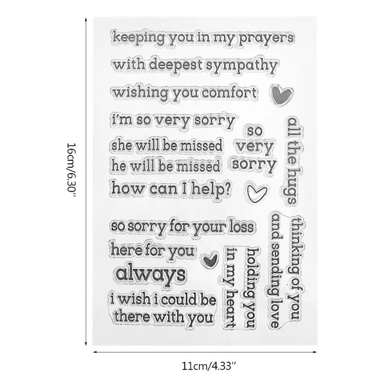 Силиконовые прозрачные штампы сделай сам для скрапбукинга фотоальбома бумажных