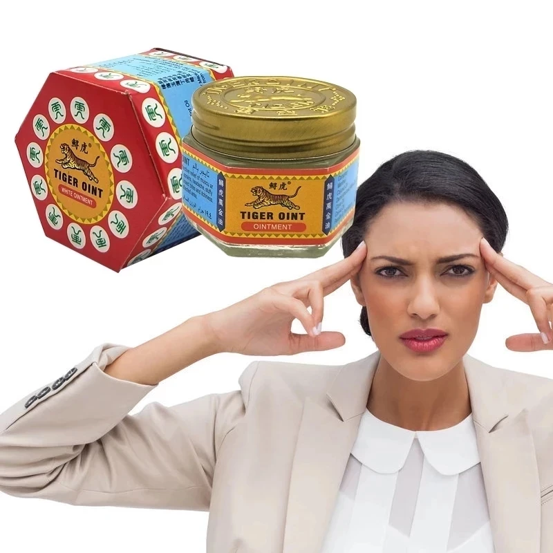 

White Tiger Balm Ointment Car Sickness Headache Relief Anti Mosquito Itching Reduce Swelling Muscle Pain Neck Waist Relief