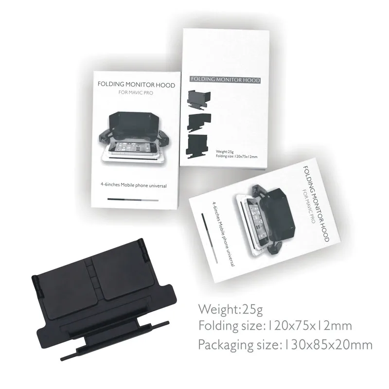 4 6 дюймов складной смартфон Защита от солнца Тень Складная 180 градусов капюшон