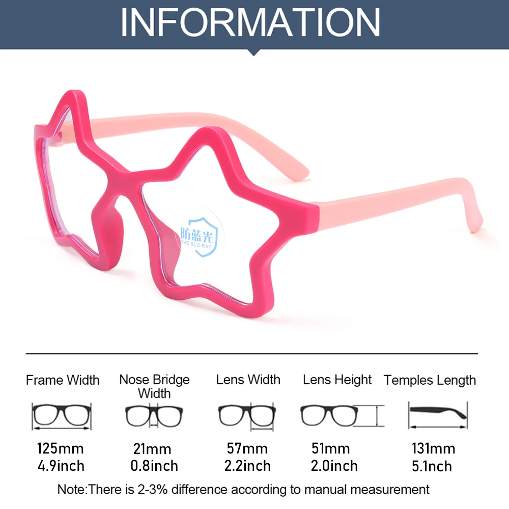 

Fashion New Anti-blue Light Kids Glasses Optical Frame Children Boy Girls Computer Transparent Blocking Anti Reflective Eyeglass