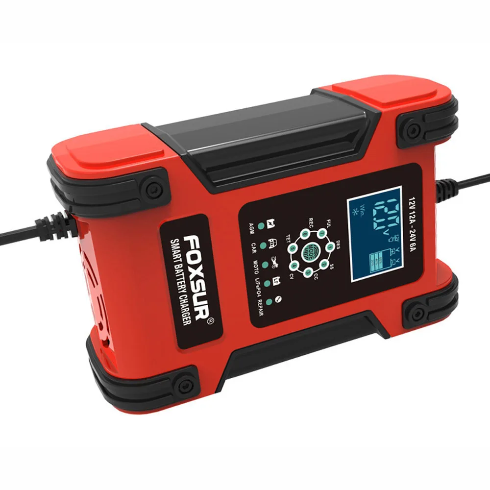 Полностью автоматические умные зарядные устройства 12 В/12 а 24 В/6 А автомобильные