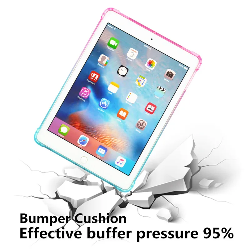 ТПУ чехол для ipad 9 7 2018 2017 Air 1 2 Pro 9. прозрачный Силиконовый противоударный 10 3 2019