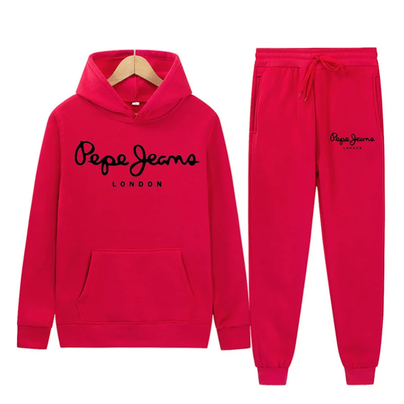 

Pepe-Jeans-London Hoodies Autumn Winter Sweatshirts Diablo Cool Letter Print Classic Style Unisex Long Sleeve Fleece Pullovers
