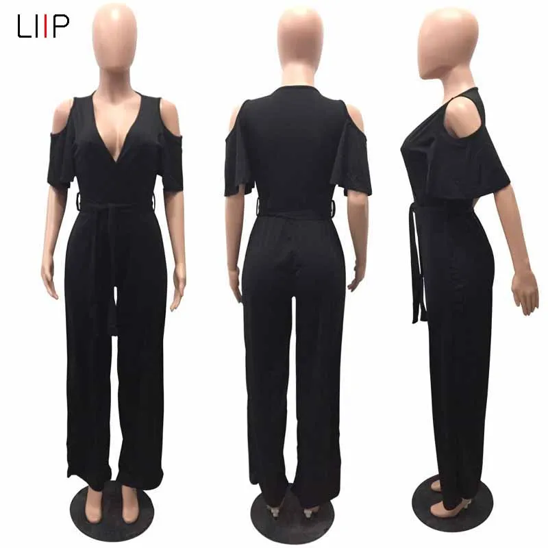 summer sexy bodycon jumpsuit boho harem jumpsuit rompers womens jumpsuits LIIP body women plus size 3186