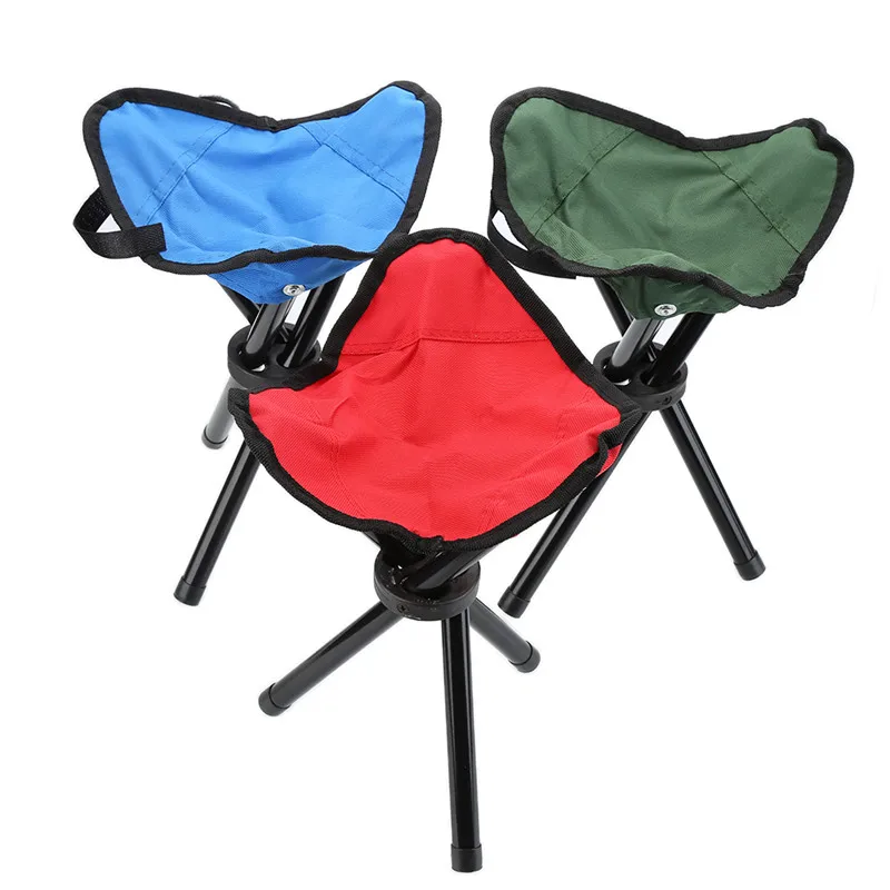 

Portable NEW Folding Chair Outdoor Camping Hiking Fishing Picnic Garden BBQ Stool Tripod Feet Fishing Chair Folding