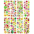 8 листов, 3D наклейки в виде пузырьков, милые Мультяшные фрукты, водонепроницаемые Декоративные наклейки для девочек, мальчиков, детей, Детский подарок