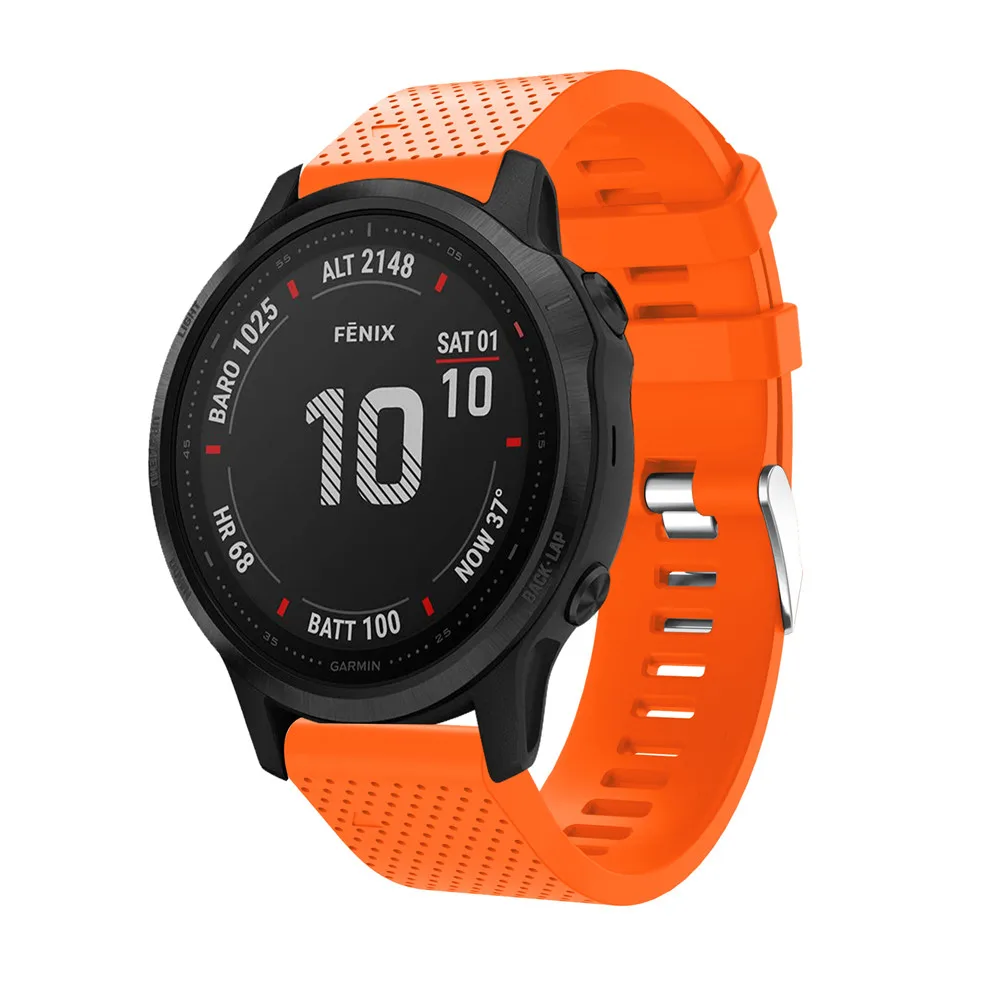 20 мм ремешок для часов Garmin Fenix 6S часы с быстрым выпуском легко подходят силиконовый ремешок на запястье ремни для Garmin Fenix 5s Plus ремень
