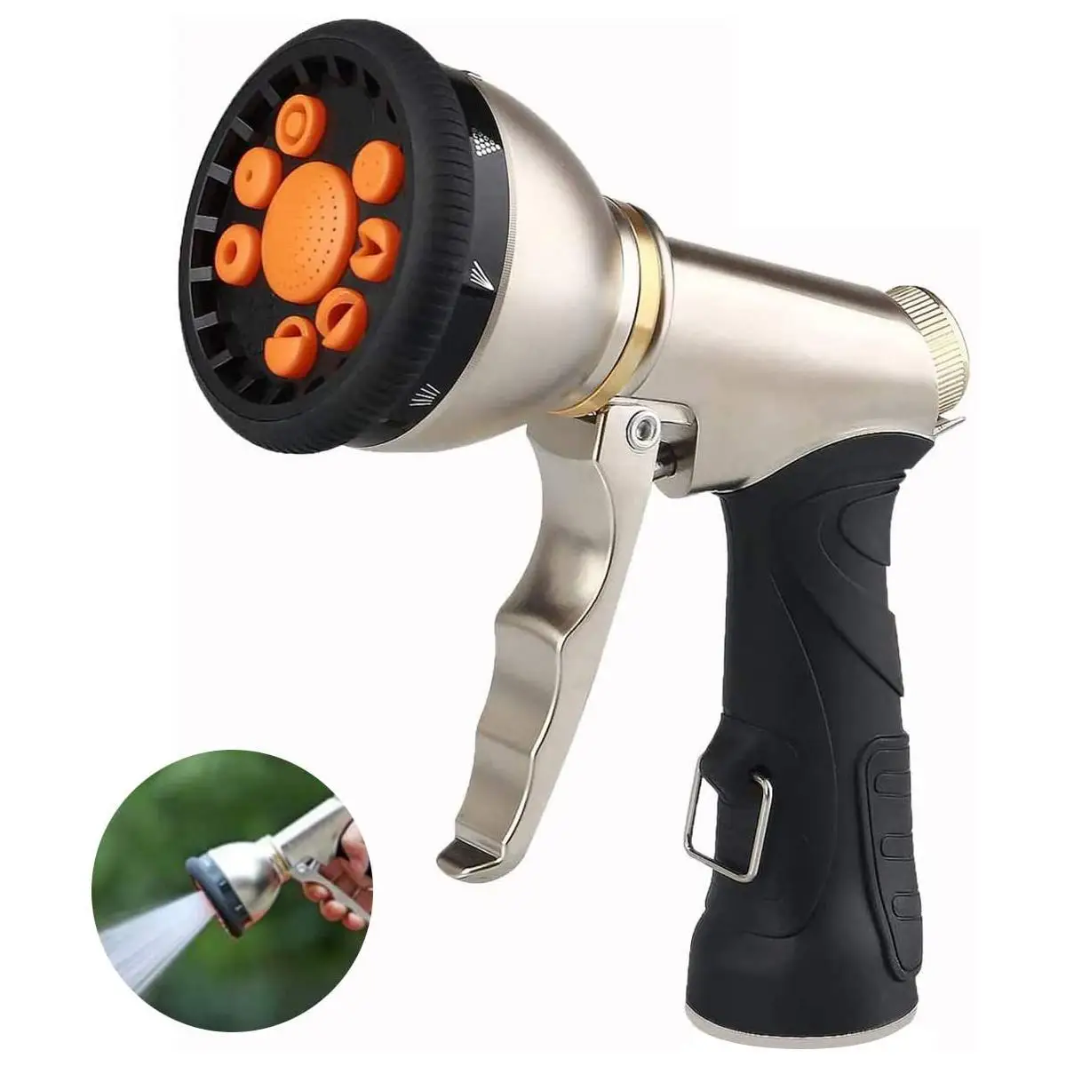 

New High-Pressure Water Spray Gun Car Washer Hose Spray Bottle Garden Watering Sprinkler Sprinkler Cleaning Water Gun