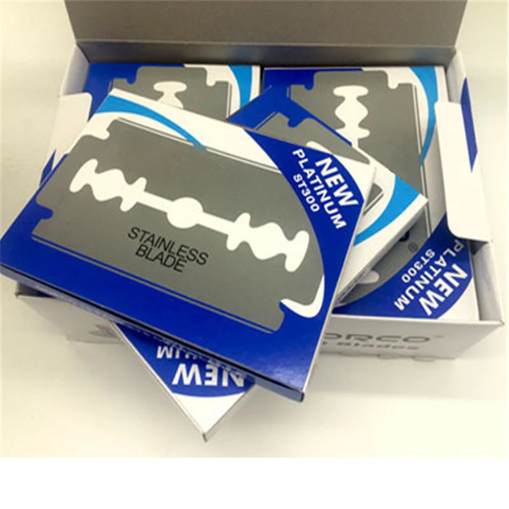 

Razor Blades For Men 20pcs Stainless Steel Safety Razor Blades To Shave Lames De Rasoir Barber Blade Free Shipping