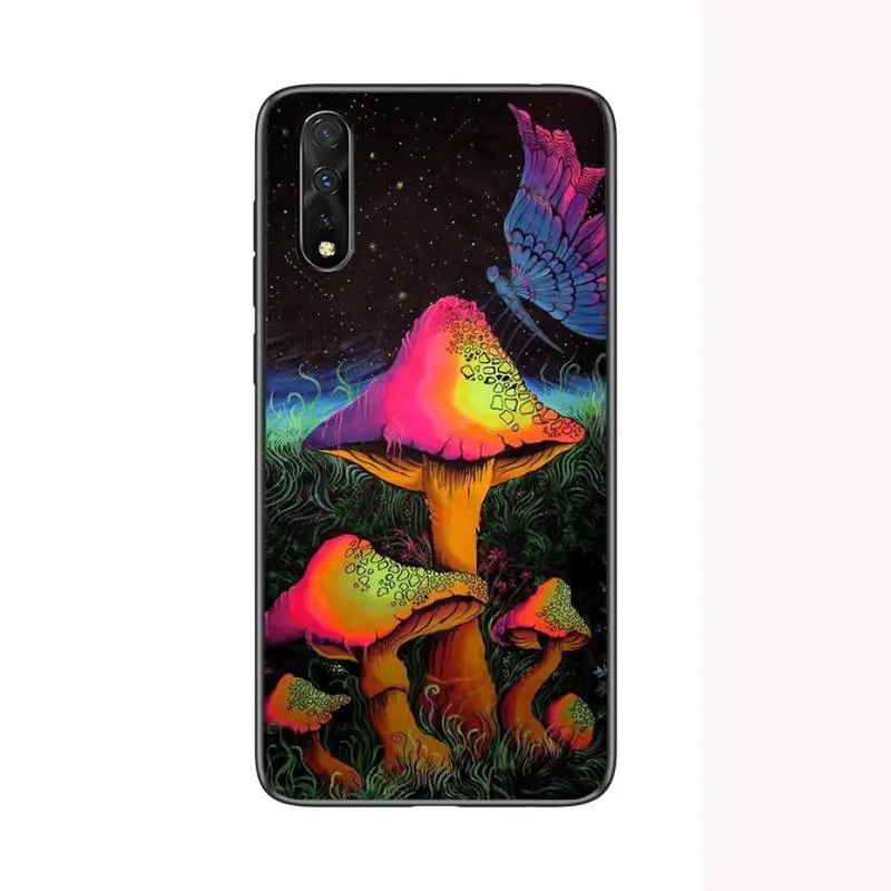 

Trippy Mushroom Psychedelic Art Phone Case For Samsung S6 S7 Edge S8 S9 S10 E lite2019 S20 Plus Cover Fundas Coque