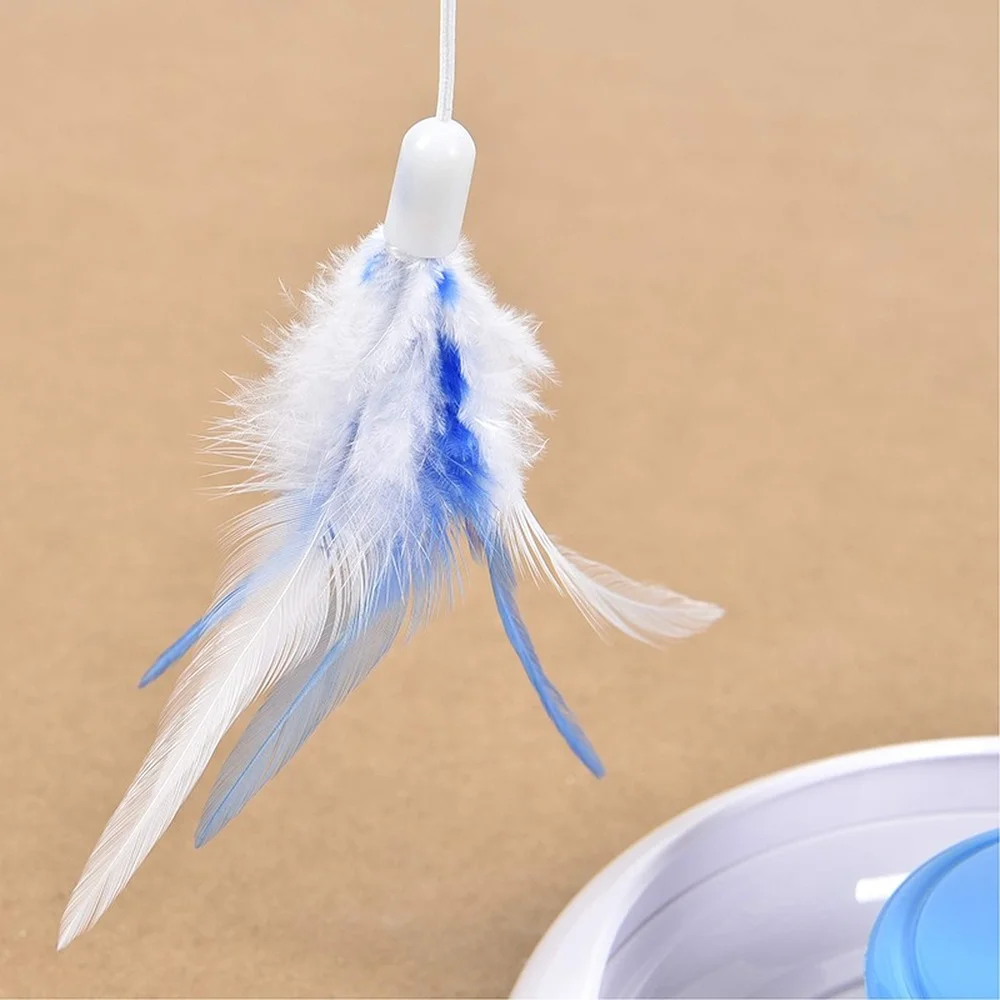 Electric Cat Stick and Tower of Tracks Toy Automatic Rotating Interactive Cats Toys Ball Turntable Pet Kitten Funnny Sticks | Дом и сад