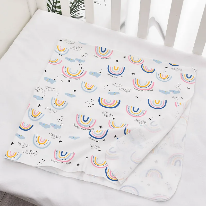 Пеленальная обертка для новорожденных весна-осень однослойное одеяло для коляски из хлопка беби-спящий кондиционер для детей пеленки.