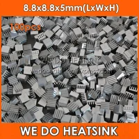 we do heatsink 100pcs 8 8x8 8x5mm ram heatsink aluminium chipset aluminum heat sink fans cooling for sale