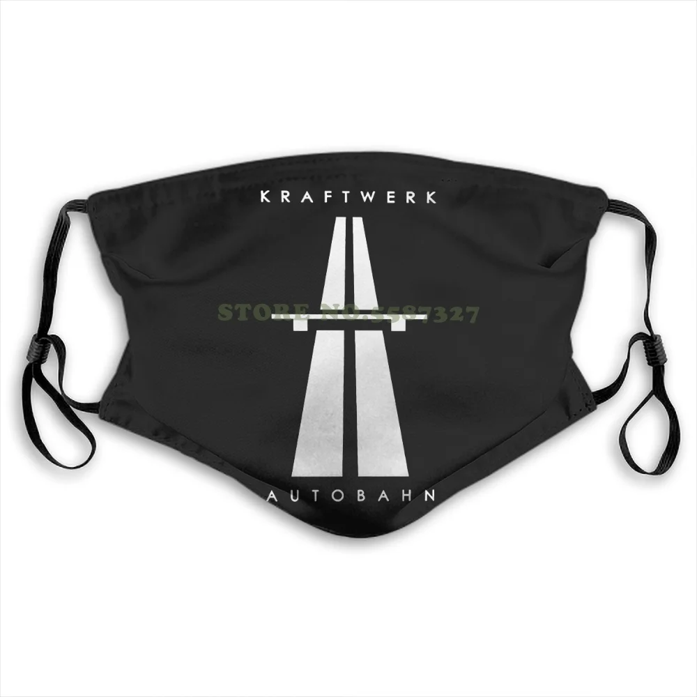 Маска для лица Power Station Highway Retro техническая черная индивидуальная модная моющаяся