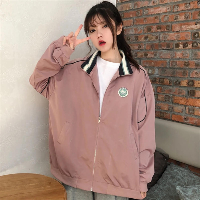 

Japanese Style Vintage Oversize Coat for Women Spring and Autumn Retro Hong Kong Style Ins Harajuku Style Thin Salt Style Fried