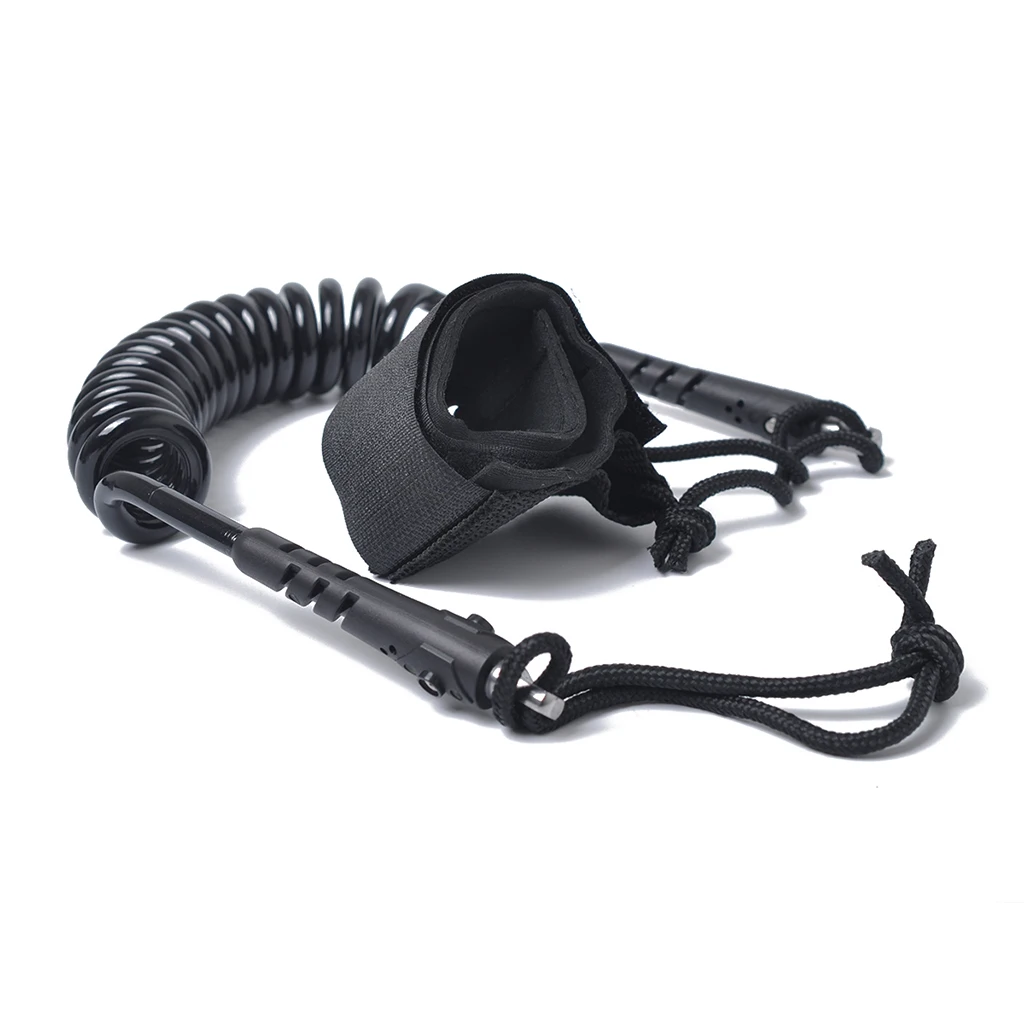 

5Ft Coiled Surfboard Leash Stand Up Paddle Board Leg Rope Cable