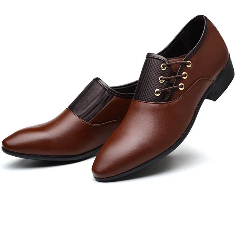 Мужские кожаные туфли новинка 2021 деловые классические мужские сверхбольшие