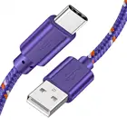 Нейлоновый USB-кабель 2 в 1, 1 м, 2 м, быстрая зарядка